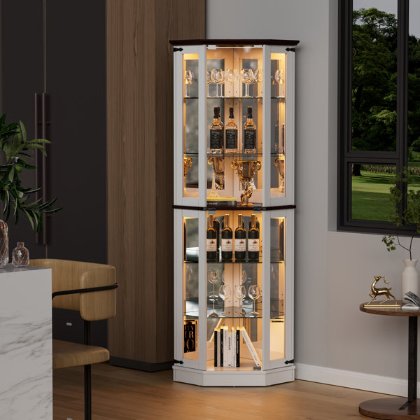 Vitrine à Cuillères En Bois Massif 60 Places - Porte En Verre - Finition Cerise Foncé - Fond Feutre Noir - Pour Collection